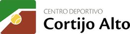 Logotipo del Centro Deportivo Cortijo Alto con diseño de cancha de tenis.