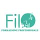 Logo di "Filo Formazione Professionale" con un cavallo stilizzato in cerchio verde.
