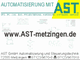 Werbebanner von AST GmbH für Automatisierung und Steuerungstechnik mit Website-URL.