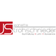 Logo mit roten Buchstaben "JS" und dem Text "Jeanette Strohschnieder" in Schwarz und Rot.