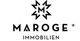 Logo von Maroge Immobilien mit stilisiertem Stern und Buchstabe "M" in der Mitte.