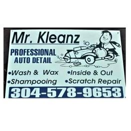Mr. Kleanz Auto Detail ad with services like wash, wax, and scratch repair. Call: 304-578-9653.