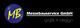 Logo von Messebauservice GmbH: Blauer Kreis mit gelbem "MB", daneben Text in Weiß auf Schwarz.
