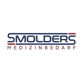 Logo mit blauem Schriftzug "SMOLDERS" und rotem "MEDIZINBEDARF" darunter auf weißem Hintergrund.