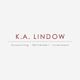 K.A. Lindow logo: "Accounting, Retirement, Investment" text in a minimalist design.
