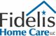 Logo of Fidelis Home Care LLC with a roof design and blue star above the word "Fidelis."