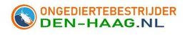 Logo van ongediertebestrijder met een insectenpictogram en tekst "DEN-HAAG.NL".