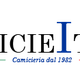 Logo con lettere "C" e "I" in blu. Sotto la scritta: "Commercialista dal 1985". خطوط verdi e rosse.