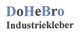 Text: "DoHeBro Industriekleber" in blauer und schwarzer Schrift.