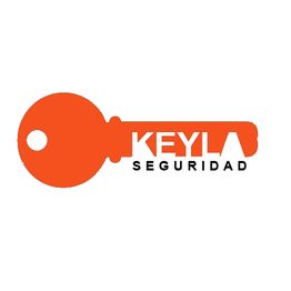Imagen del logo KeyLab Seguridad con forma de llave en color naranja.