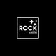 Zwart logo met witte tekst "Rock Online Marketing" en sterren binnen een vierkant kader.