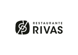 Logotipo del Restaurante Rivas con un diseño de nudo en color oscuro.