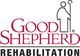 Logo of Good Shepherd Rehabilitation with a stylized shepherd figure holding a staff.