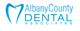 Logo of Albany County Dental Associates with a stylized tooth outline.