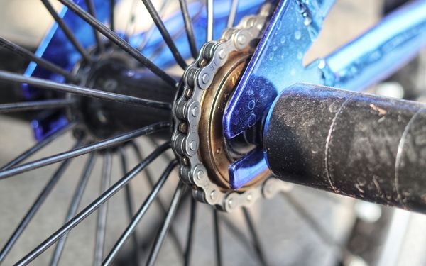Nahaufnahme eines Fahrrads