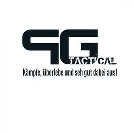 Logo mit "TG Tactical" und dem Text: "Kämpfe, überlebe und seh gut dabei aus!"