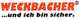 Logo mit Text: "WECKBACHER ...und ich bin sicher."