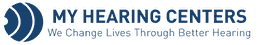 Logo of My Hearing Centers with the slogan "We Change Lives Through Better Hearing."
