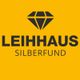 Gelbes Logo mit schwarzem Diamant-Symbol. Text: LEIHHAUS SILBERFUND.