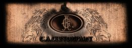 Logo mit zwei Löwen, die ein Emblem halten, darunter steht "C.A. Custompaint".