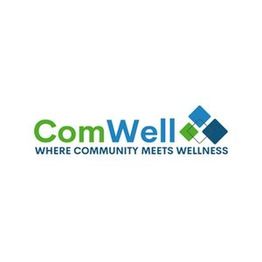 Logo of ComWell with slogan "Where Community Meets Wellness" in green and blue.