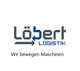 Logo von Löbert Logistik mit dem Slogan "Wir bewegen Maschinen".