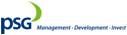 Logo mit "psg" und Slogan: "Management - Development - Invest".