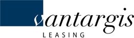 Logo von Antargis Leasing mit dunkelblauem Quadrat und stilisiertem "V" daneben.