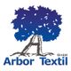 Logo mit einem stilisierten Baum, der ein "A" bildet, und dem Text "Arbor Textil GmbH".