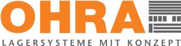 Logo von OHRA mit dem Slogan "Lagersysteme mit Konzept".