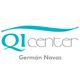 Logo con texto "QI center, Germán Navas" en letras azules y grises.