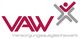 Logo des Versorgungs­ausgleichswerks mit roten Buchstaben "VAW" und grauer Figur daneben.