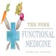 Logo of The Fork Functional Medicine with forks, vegetables, and a blue cross.