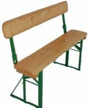 biergartenbank klappbar mit lehnen