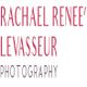 Text logo: "Rachael Renee' Levasseur Photography" in red and black font on white background.