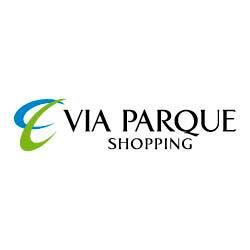 Logotipo do Via Parque Shopping com design colorido.