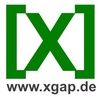 Grünes Logo mit großem "X" und URL "www.xgap.de".