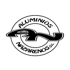 Logo circular con texto: "Aluminios Nazarenos S.L." y letras estilizadas "AN" en el centro.