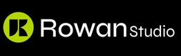 Logo de Rowan Studio con fondo negro y círculo verde.