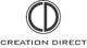 Logo mit kreisförmigem Symbol und Text „Creation Direct“ darunter.