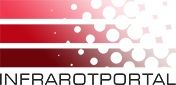 Logo mit roten Streifen und Punkten, darunter Text: "INFRAROTPORTAL".