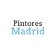 Texto "Pintores Madrid" en negro y azul sobre fondo blanco.