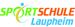 Logo der Sportschule Laupheim in bunten Farben.