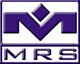 Ein lila Logo mit stilisiertem "M" und der Aufschrift "MRS" darunter.