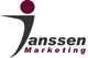 Logo von Janssen Marketing mit stilisiertem Schriftzug und Punkt.