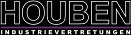 Schwarz-weißes Logo mit dem Text "HOUBEN INDUSTRIEVERTRETUNGEN".