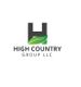 Logo for High Country Group LLC: Large "H" with a green leaf design.