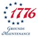 "Logo with '1776' in red, 13 blue stars, and 'Grounds Maintenance' in blue text below."