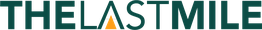 Texto "The Last Mile" con la letra A estilizada en forma de triángulo naranja.