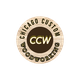 Logo of Chicago Custom Woodworking with "CCW" in the center.